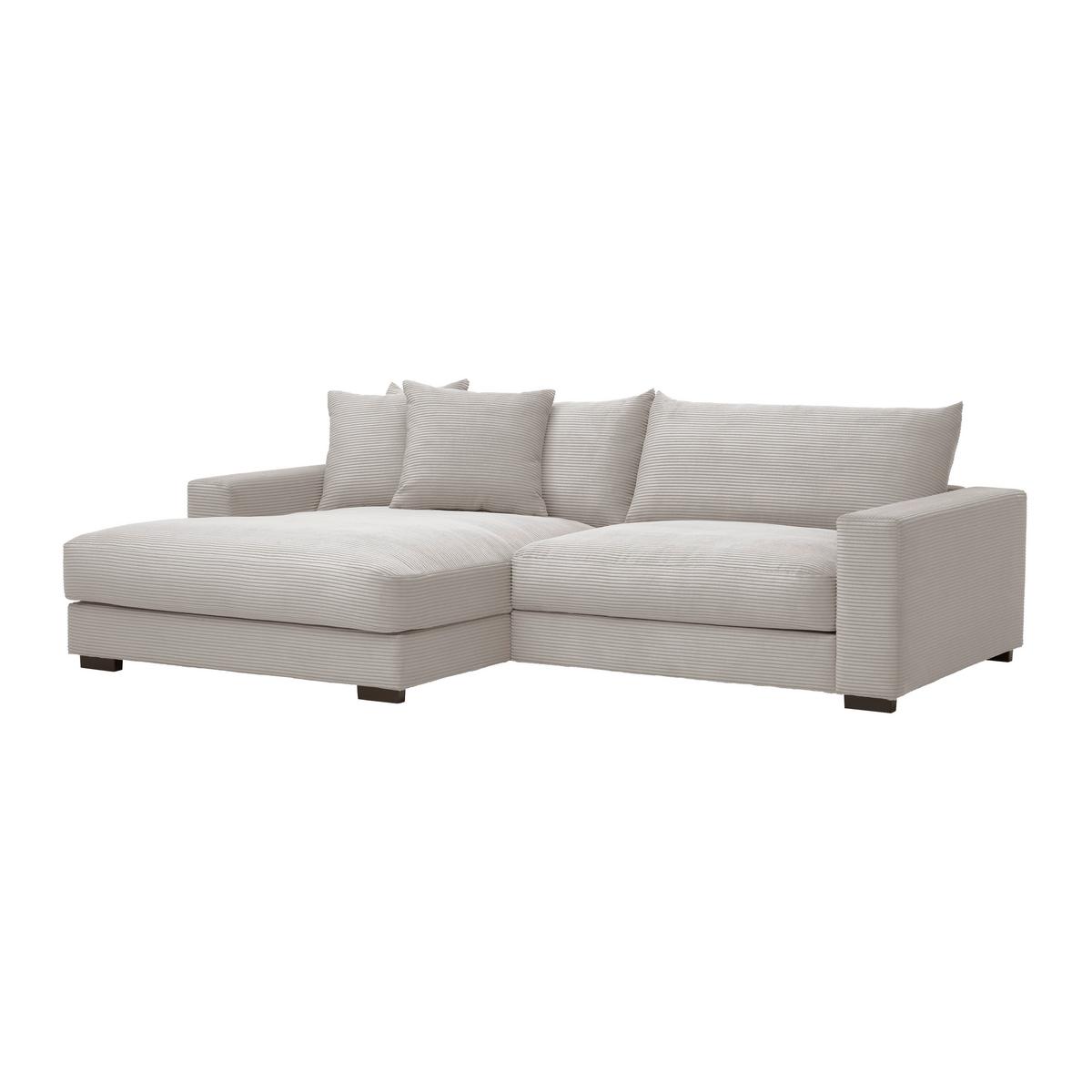 Rohová sedačka PEDRO, ľavá, sivohnedý menčester - taupe, Modern, textil (180/265cm) - Mömax