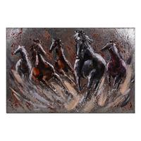 Metallbild Grau B: 80 cm - Grau, Basics, Metall (80/120/5cm)