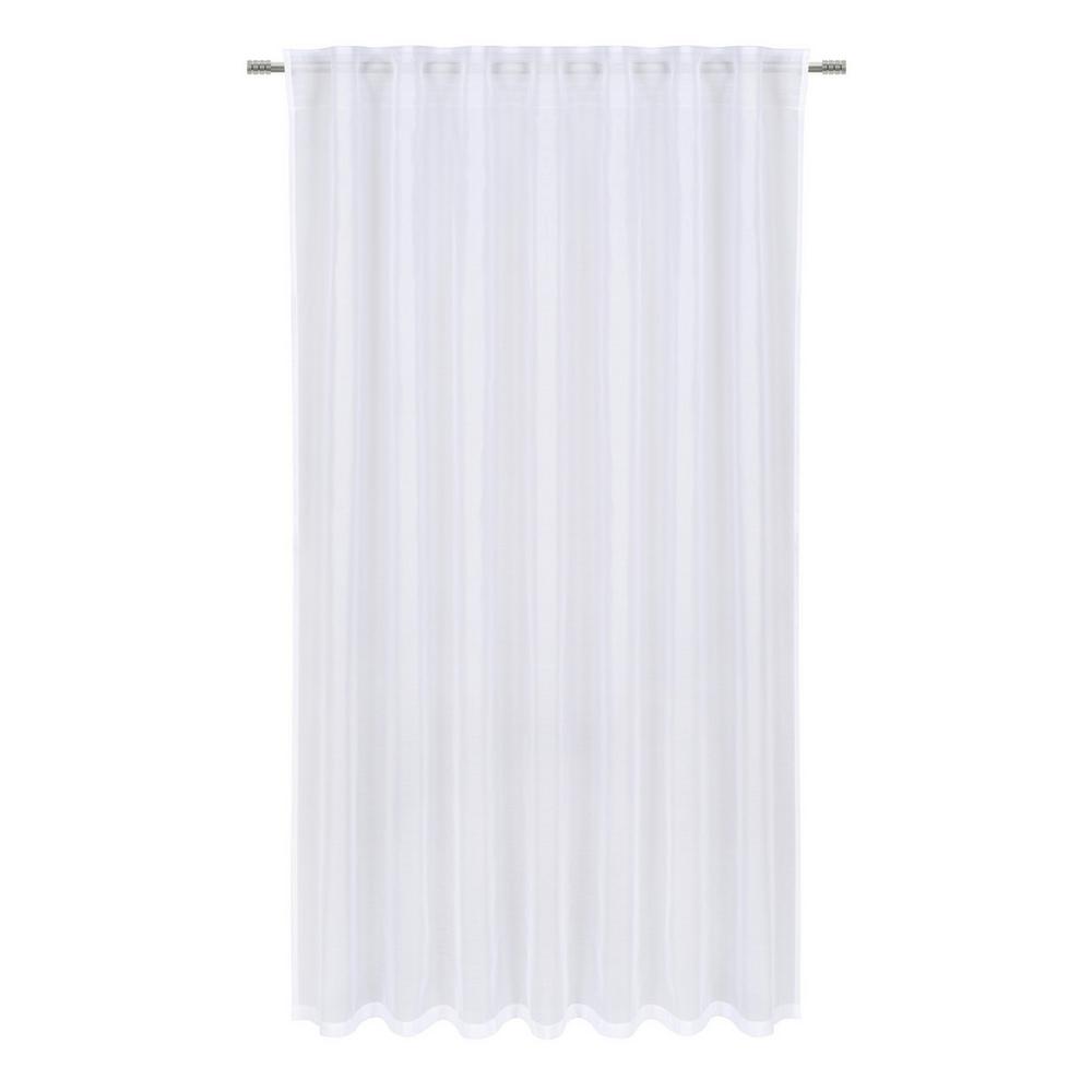 Fertigvorhang Leo Transparent in Weiß ca. 140x175cm