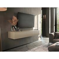 KOMODA POD TELEVIZI LANAI - kašmírová, Moderní, kompozitní dřevo (150/25/40cm)