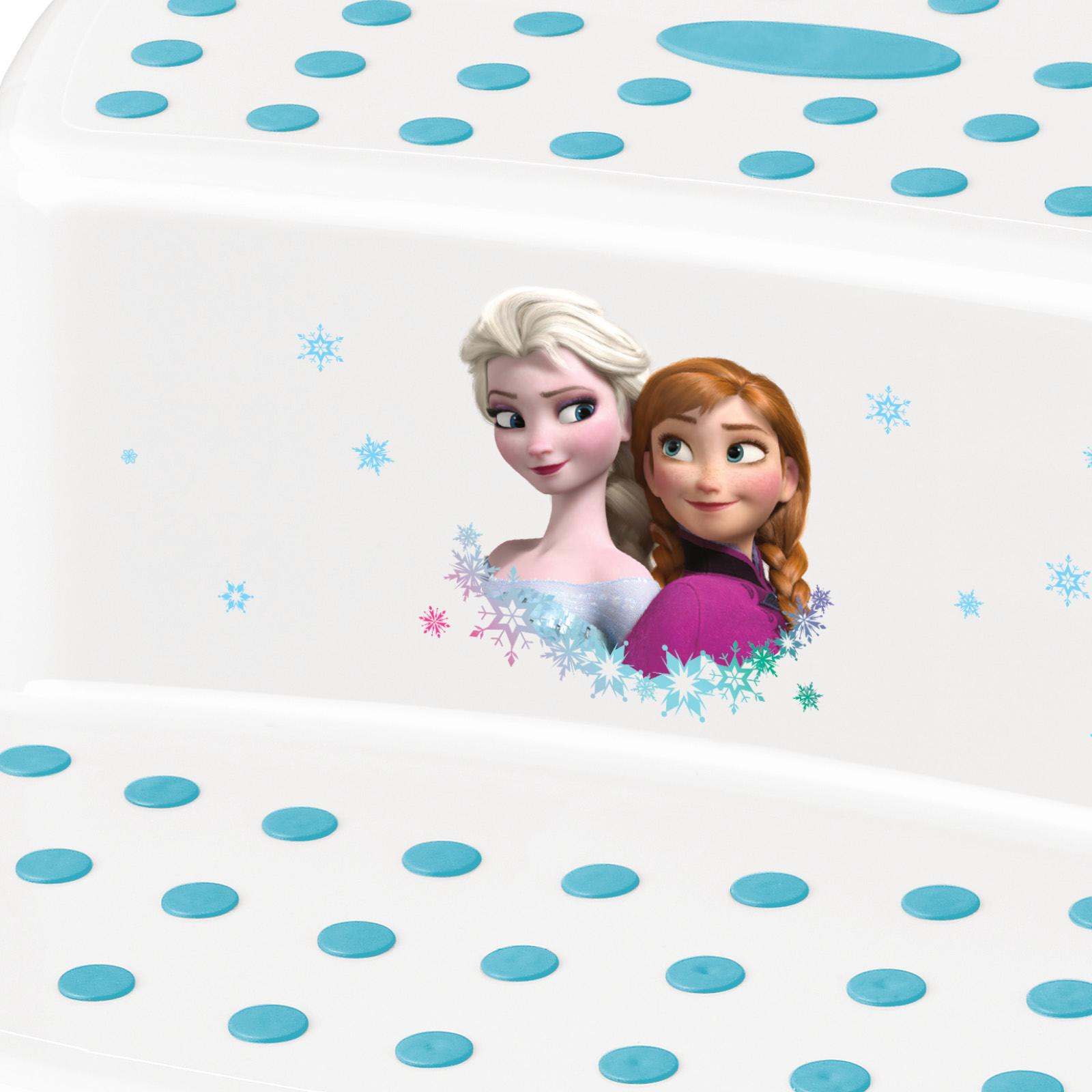 Tritthocker Igor Frozen H: 21 cm Anti-Rutsch-Funktion - Blau/Weiß, Kunststoff (40/37/21cm) - Disney