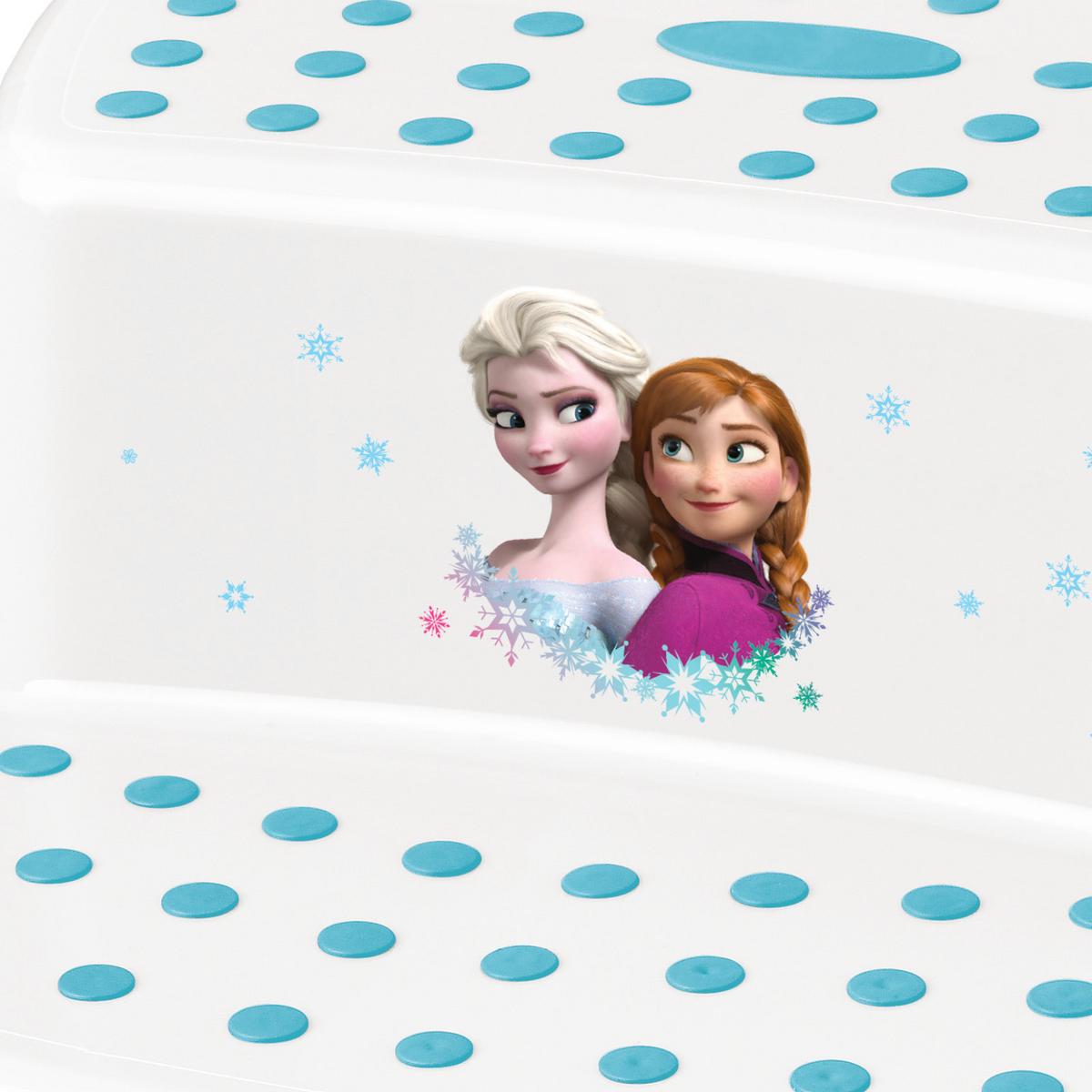 Tritthocker Igor Frozen H: 21 cm Anti-Rutsch-Funktion - Blau/Weiß, Kunststoff (40/37/21cm) - Disney