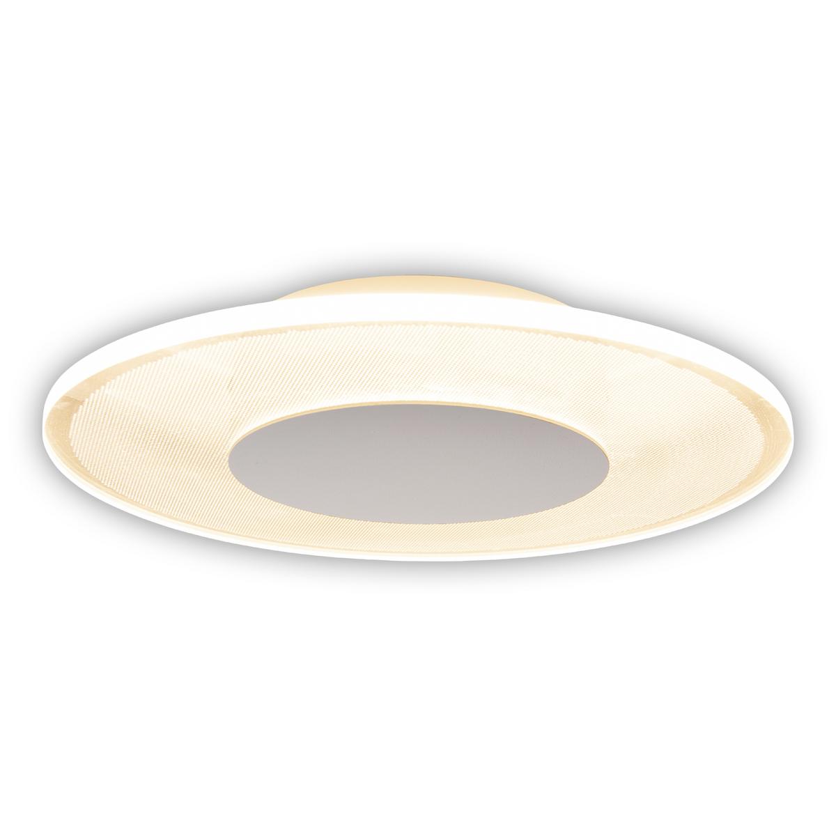 LED-Deckenleuchte Ø 29 cm dimmbar - Weiß, KONVENTIONELL, Kunststoff/Metall (29/5cm) - Näve