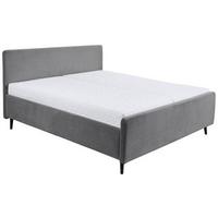 Polsterbett Peach - Dunkelgrau/Schwarz, MODERN, Holzwerkstoff/Textil (180/200cm) - MID.YOU