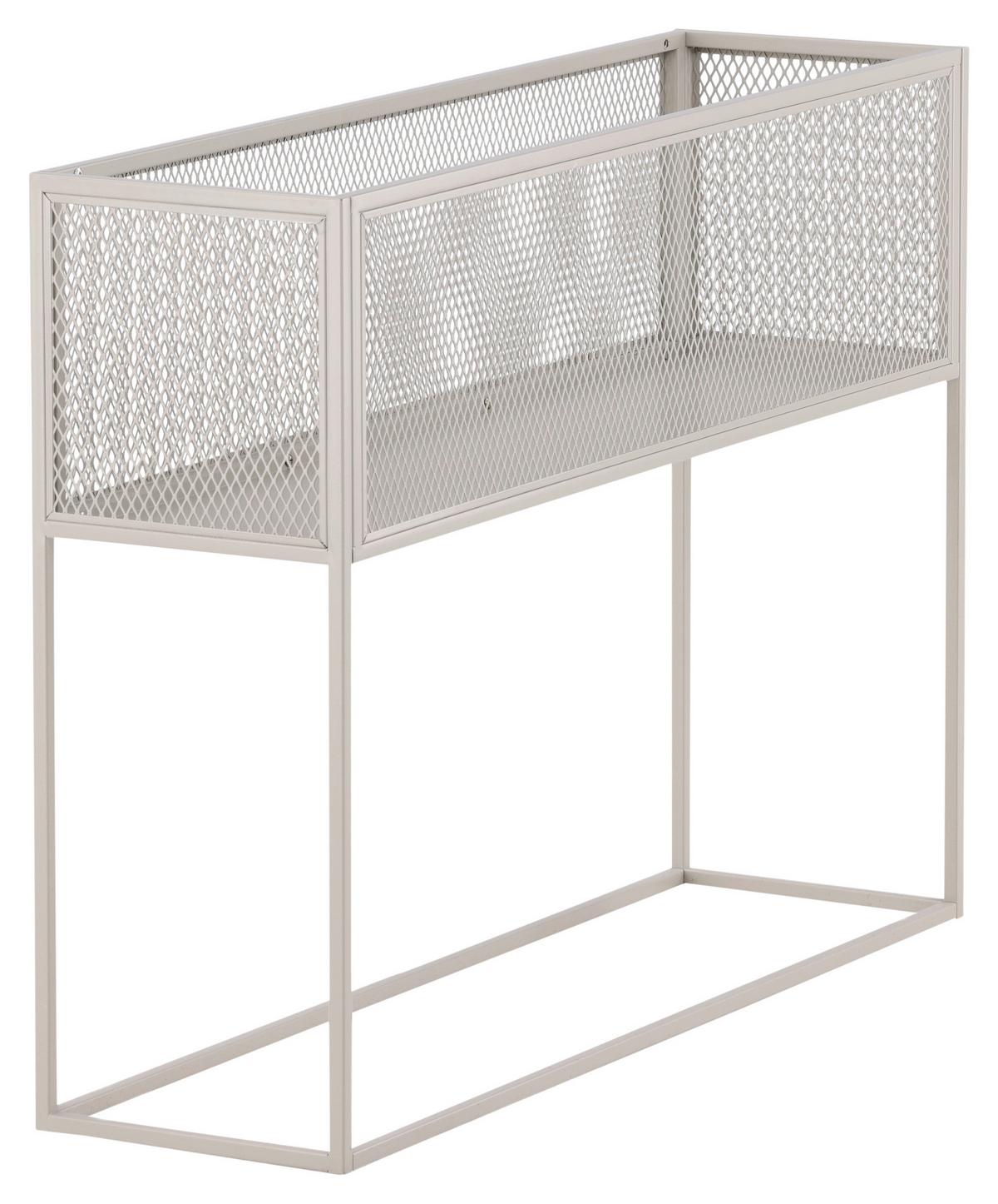 Bücherwand Netz - Beige, Design, Metall (110/80/30cm) - Livetastic