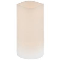 SVÍČKA S LED LEONIE - bílá, plast (7,5/14cm) - Mömax