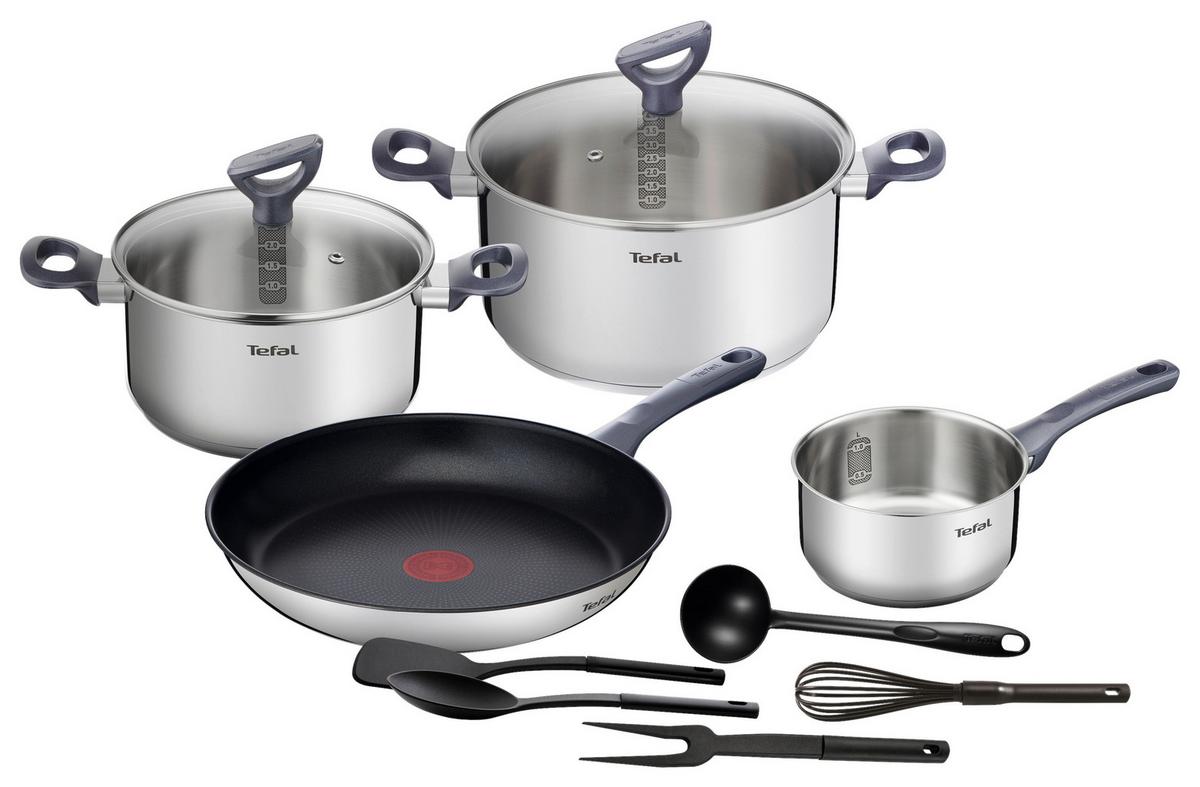 KOCHTOPFSET DAILY COOK - Multicolor, Basics, Kunststoff/Metall - Tefal