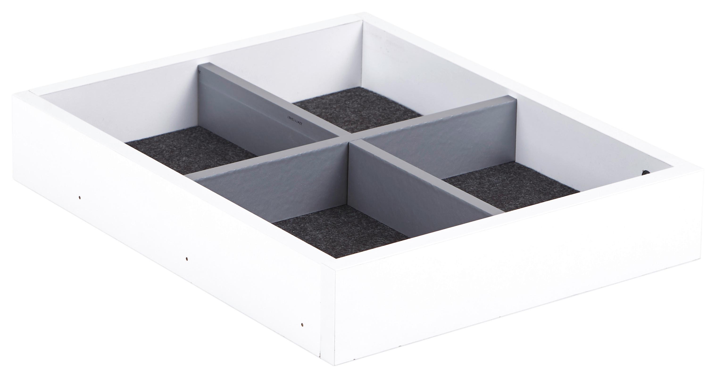 ZÁSUVKA UNIT - bílá, Moderní, kompozitní dřevo (42,4cm) - Ondega