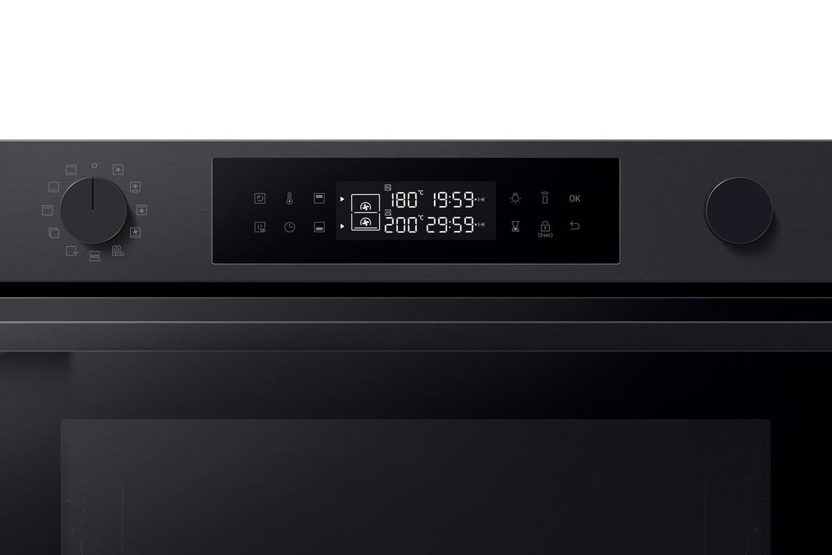 Backofen Nv7b4455uab/U3 - Schwarz, Design, Glas/Metall (59,5/59,5/57,1cm) - Samsung