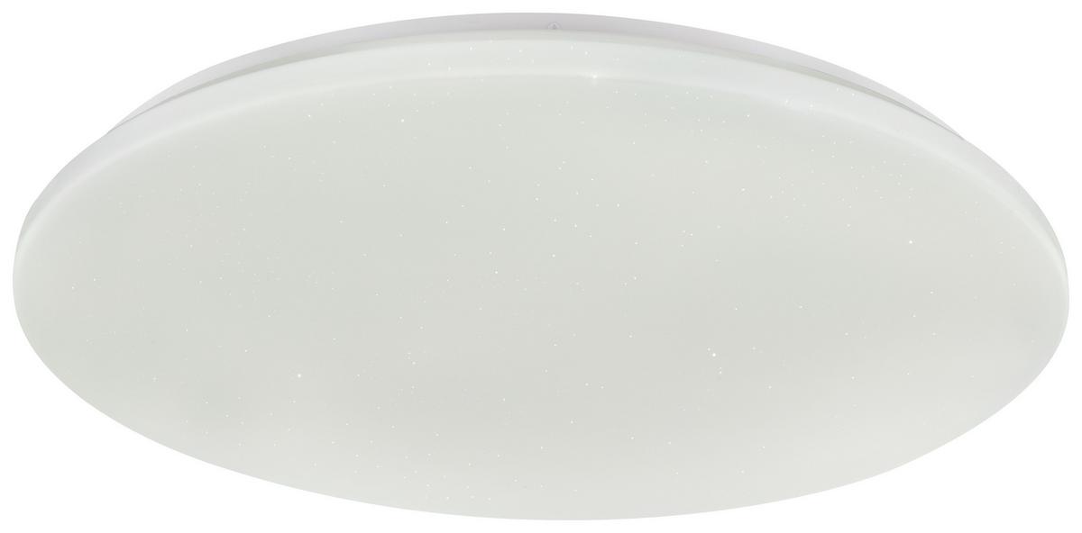 Led-deckenleuchte Ria Ø 55 Cm Mit Sternenhimmel - Weiß, Basics, Kunststoff/Metall (55/6,8cm) - Globo