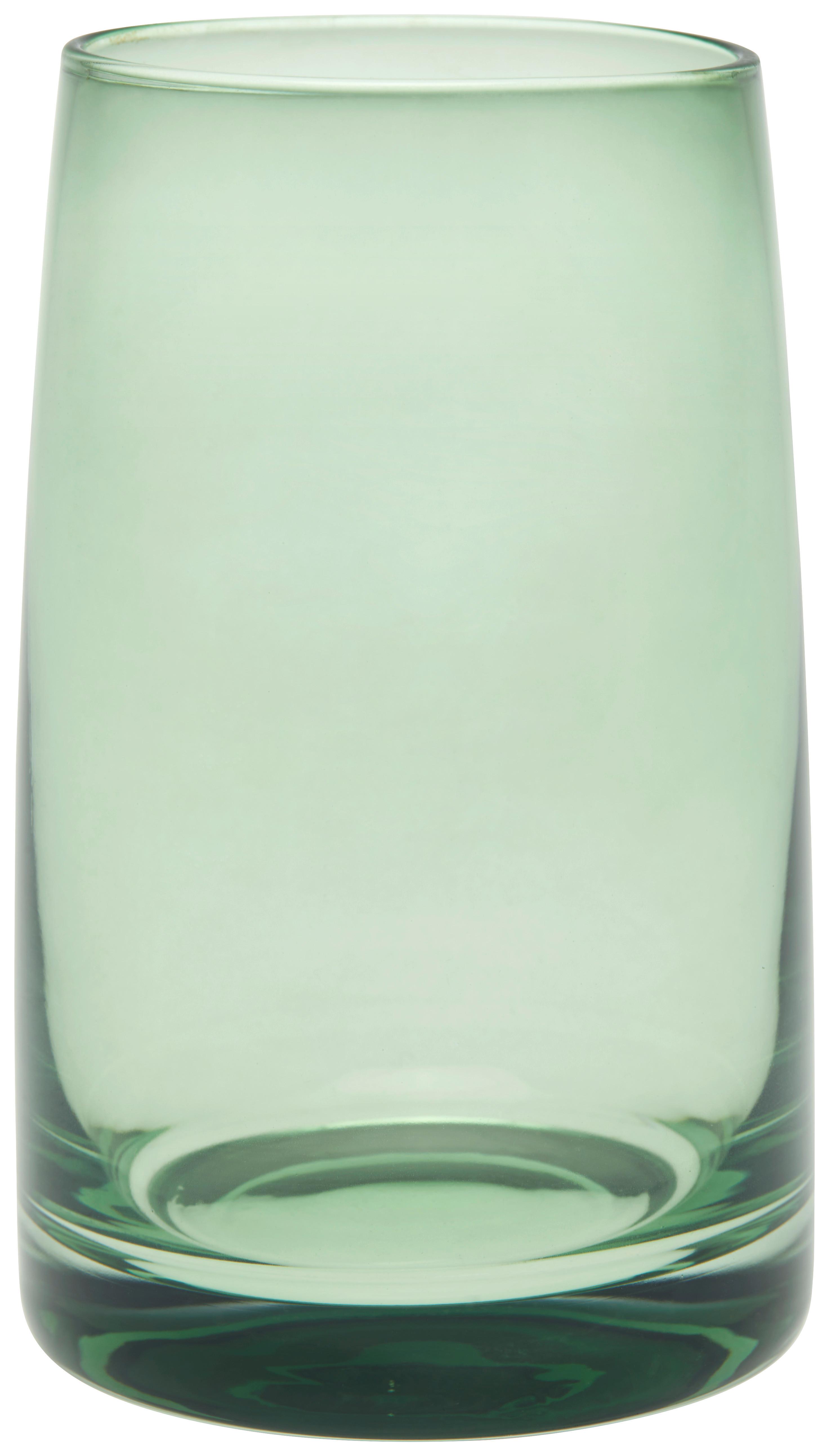 Trinkglas Atlanta - Klar/Grün, MODERN, Glas (8/13,5cm) - James Wood