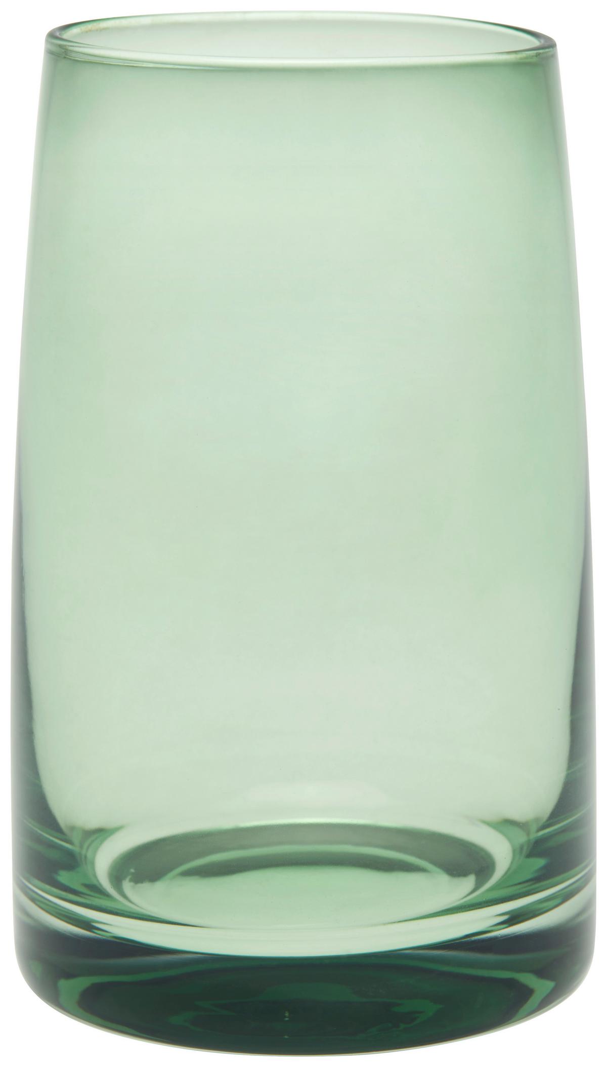 Pohár Kb. 480ml - zöld/átlátszó, Modern, Üveg (8/13,5cm) - James Wood