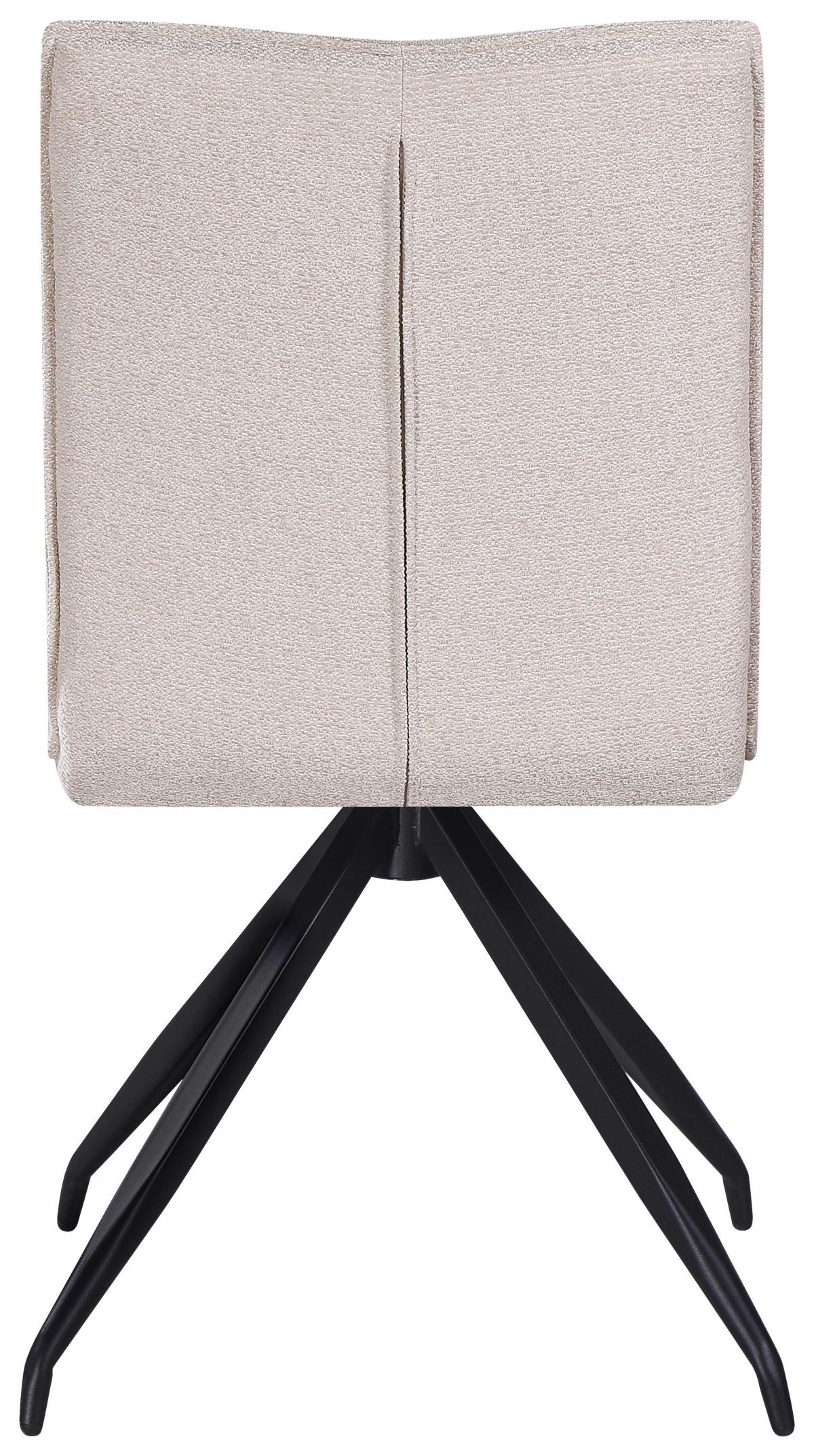 ŽIDLE NOVA - černá/béžová, Moderní, kov/textil (47/88/63cm) - Premium Living