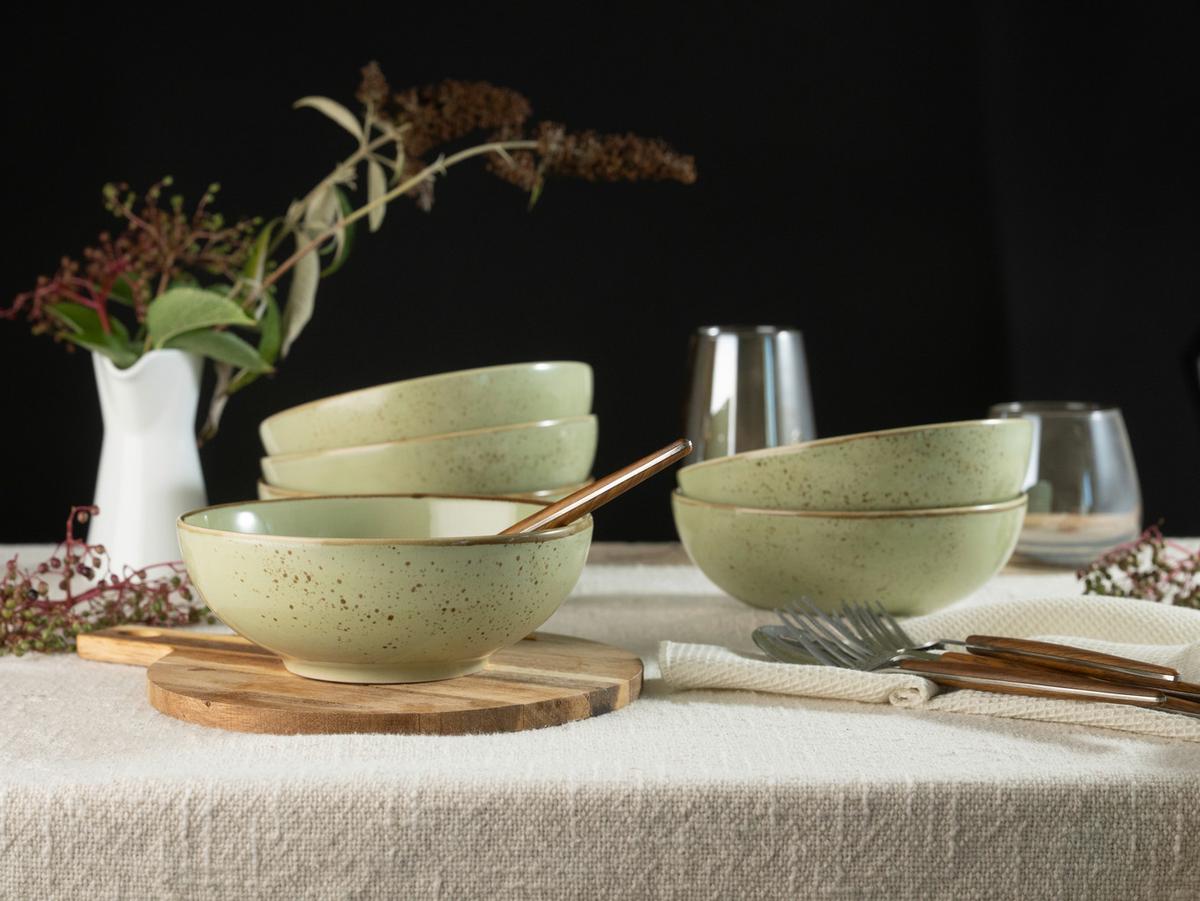 SADA MISEK NATURE COLLECTION - zelená, Trend, keramika (16,5cm) - Creatable