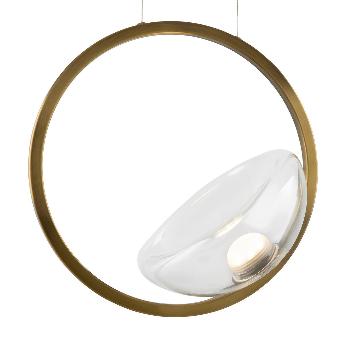 Pendelleuchte Lunare - Messingfarben, Basics, Glas/Metall (21,1/234,5/32cm) - MAYTONI