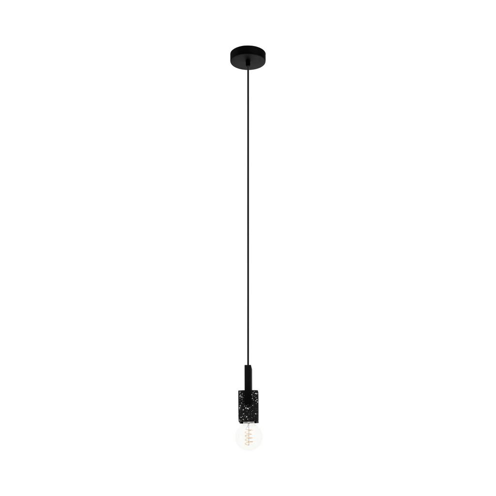 Hängeleuchte Lobatia H: 110 cm 1-Flammig, Schwarz