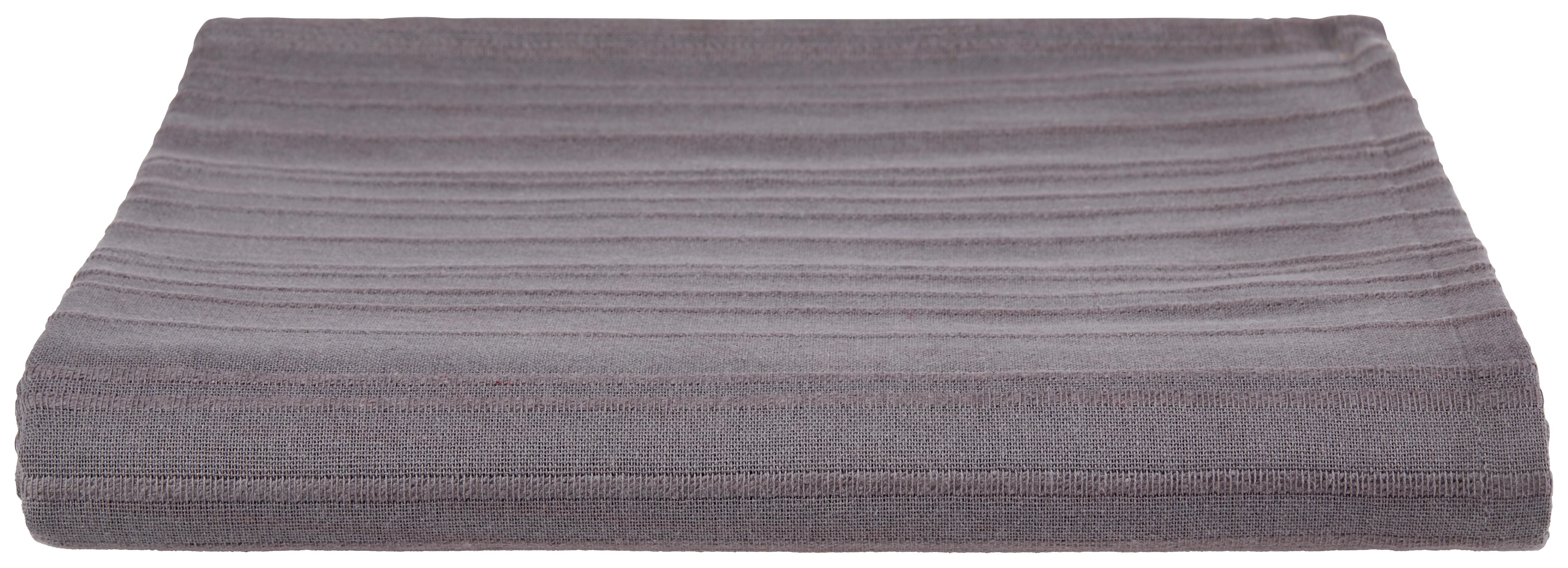 Tagesdecke Michelle 200x200 cm Anthrazit Baumwolle