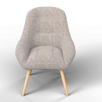 Relaxační křeslo MAXIMILIAN, světle šedá barva - světle šedá/přírodní barvy, Moderní, kov/dřevo (70/93/84cm) - Bessagi Home