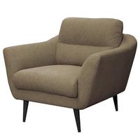 Sessel Tromso Braun B: 92 Cm - Schwarz/Braun, Design, Textil (92/87/88cm) - Livetastic