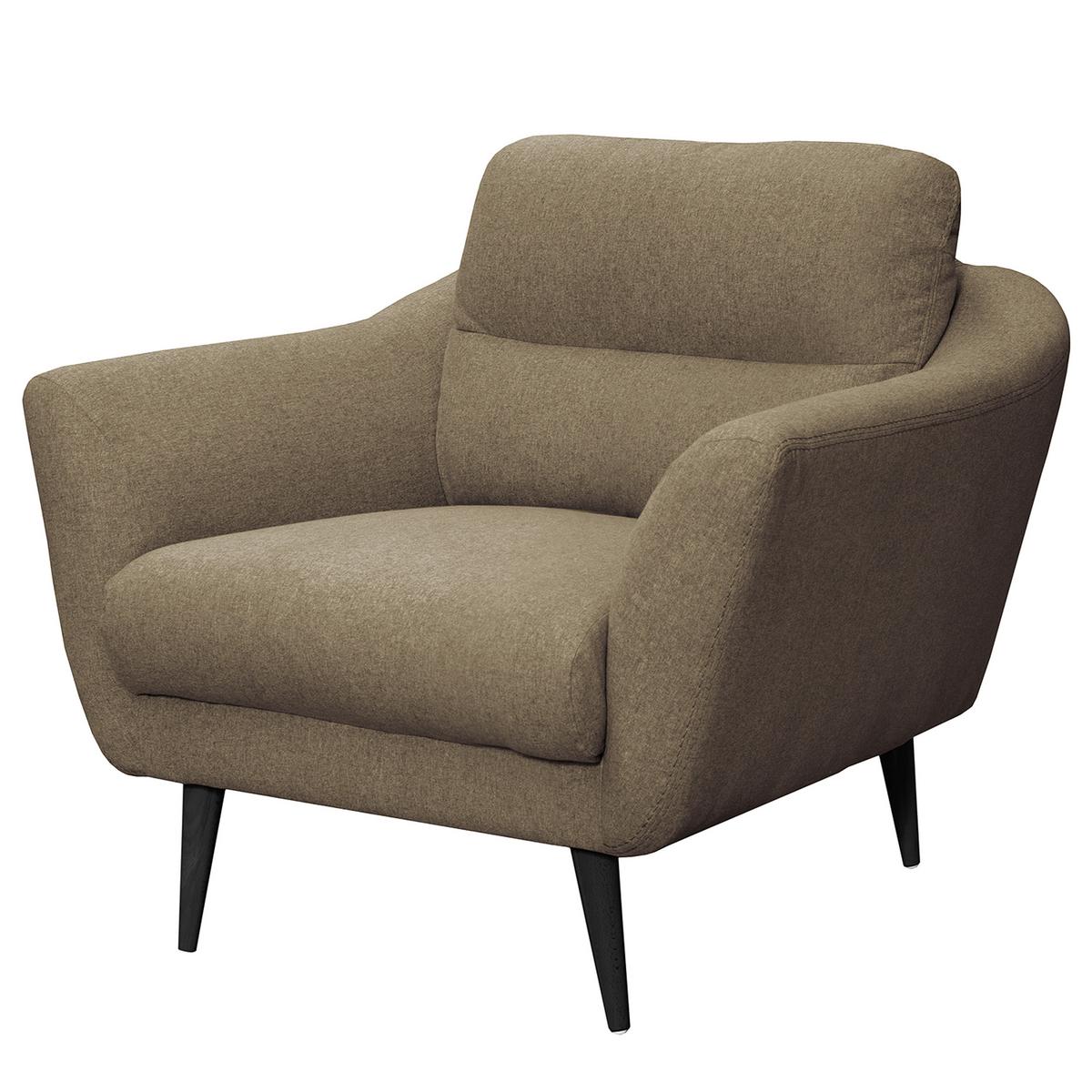 Sessel Tromso Braun B: 92 Cm - Schwarz/Braun, Design, Textil (92/87/88cm) - Livetastic