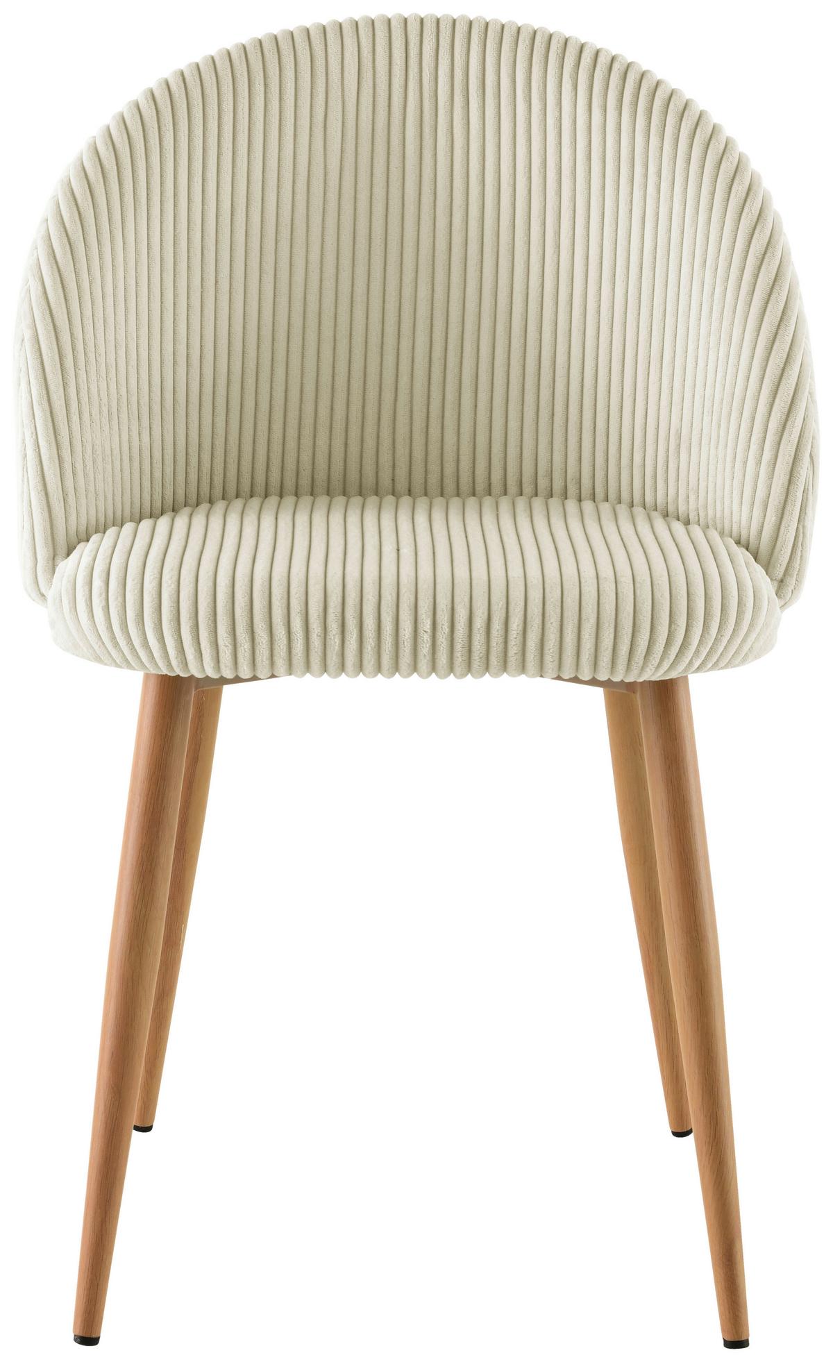 Stuhl Emilio - Eichefarben/Beige, LIFESTYLE, Holz/Textil (51/78/52cm) - Livetastic