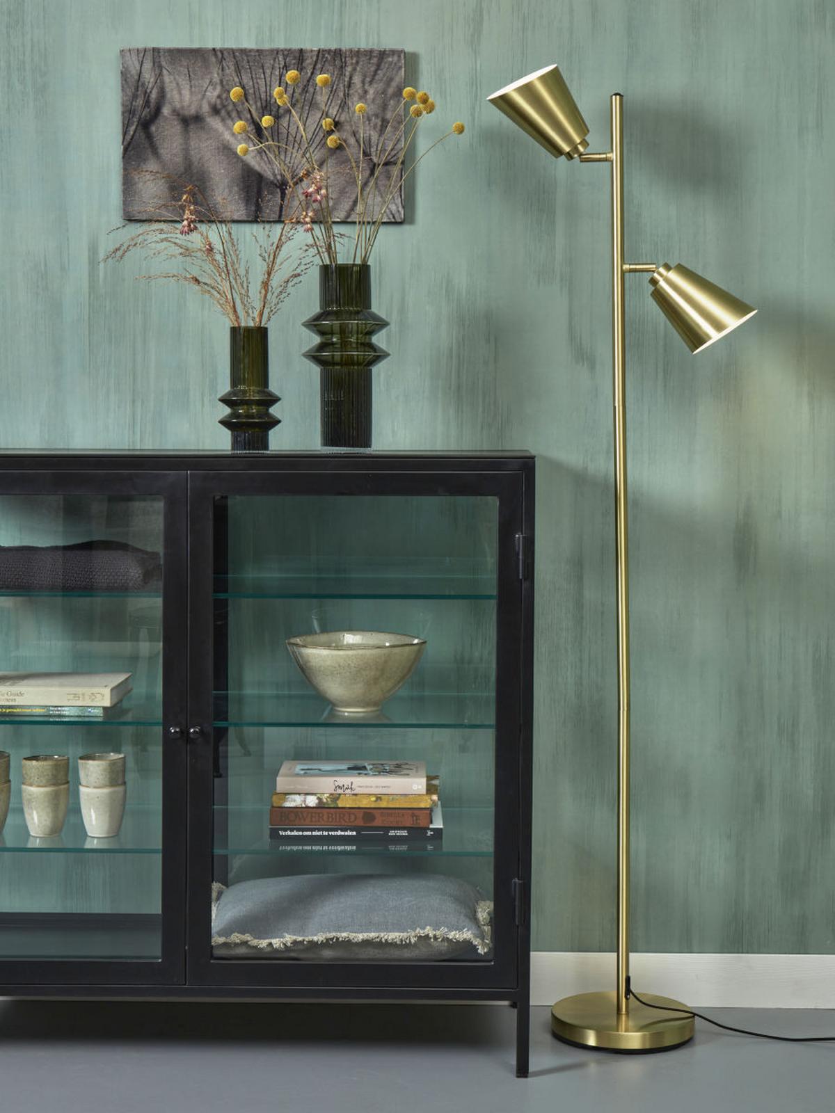 Stehlampe Bremen Goldfarben Mit Schalter - Goldfarben, Basics, Metall (25/162cm) - It's about Romi