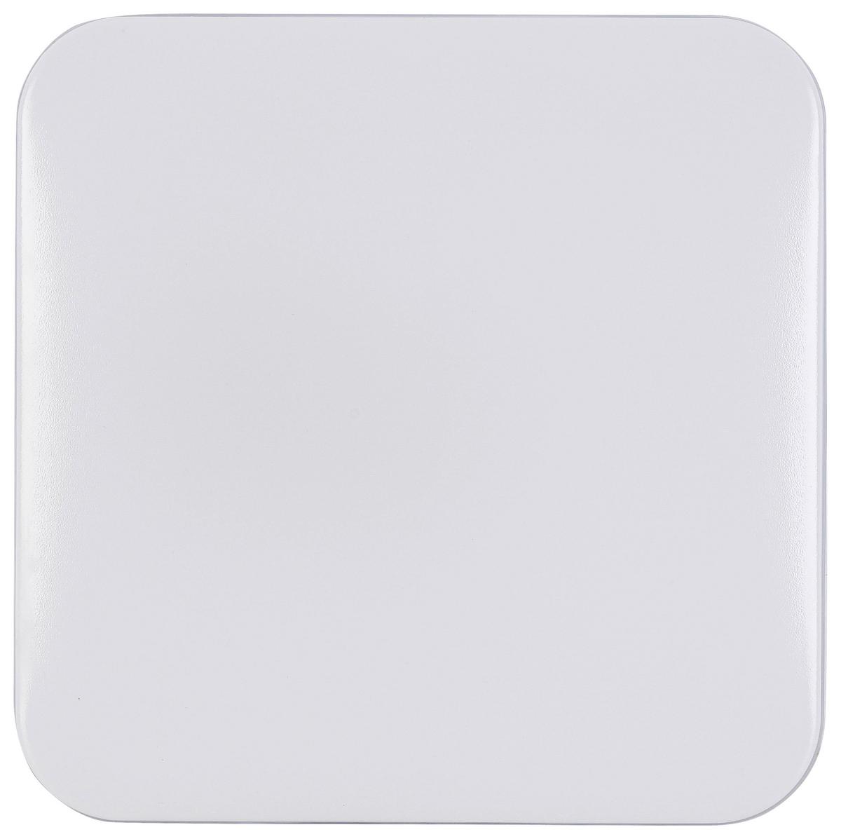 LED-Deckenleuchte Miro - Chromfarben/Weiß, MODERN, Kunststoff/Metall (27/27/5,8cm) - Luca Bessoni