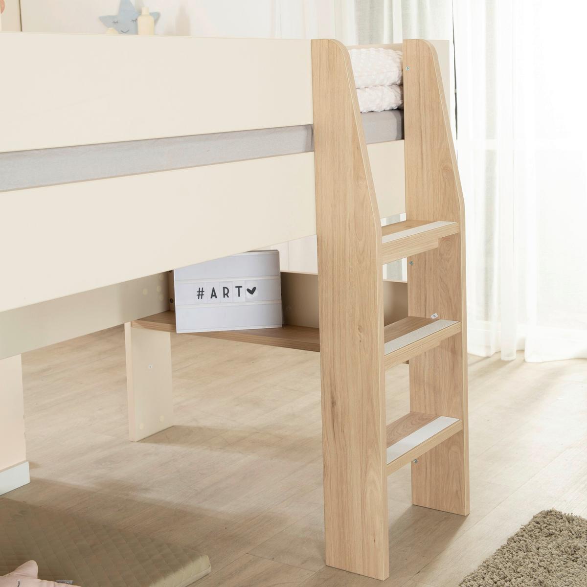 Bett Flexi Grow Loft Kaschmir, Lf 90x200 Cm - Kaschmir, KONVENTIONELL, Holzwerkstoff (90/200cm) - Roba