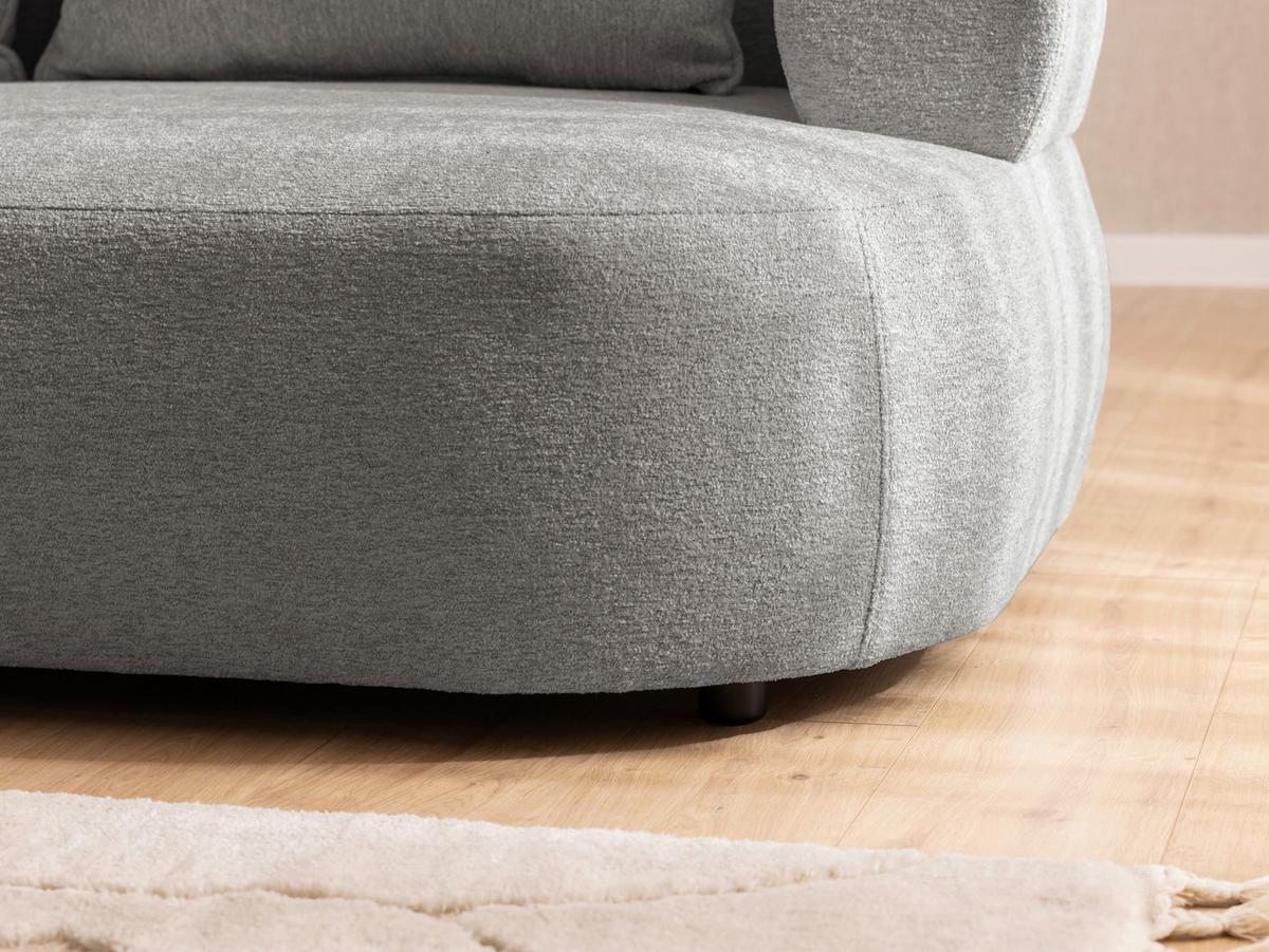 3-sitzer-sofa Ferro Grau B: 200 Cm - Schwarz/Grau, Design, Textil (200/76/96cm) - Livetastic