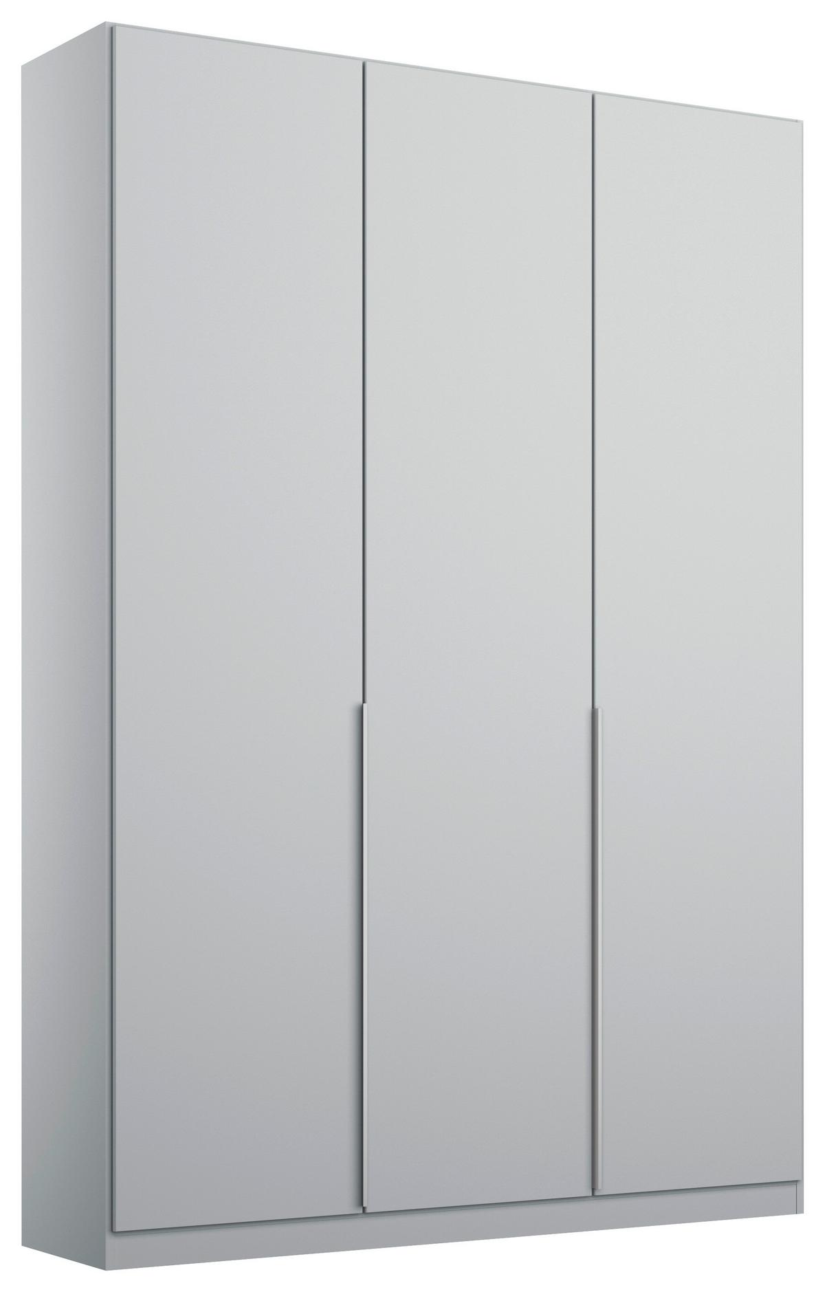 Drehtürenschrank 136 cm Alabama, Seidengrau - Hellgrau, MODERN, Holzwerkstoff (136/229/54cm)