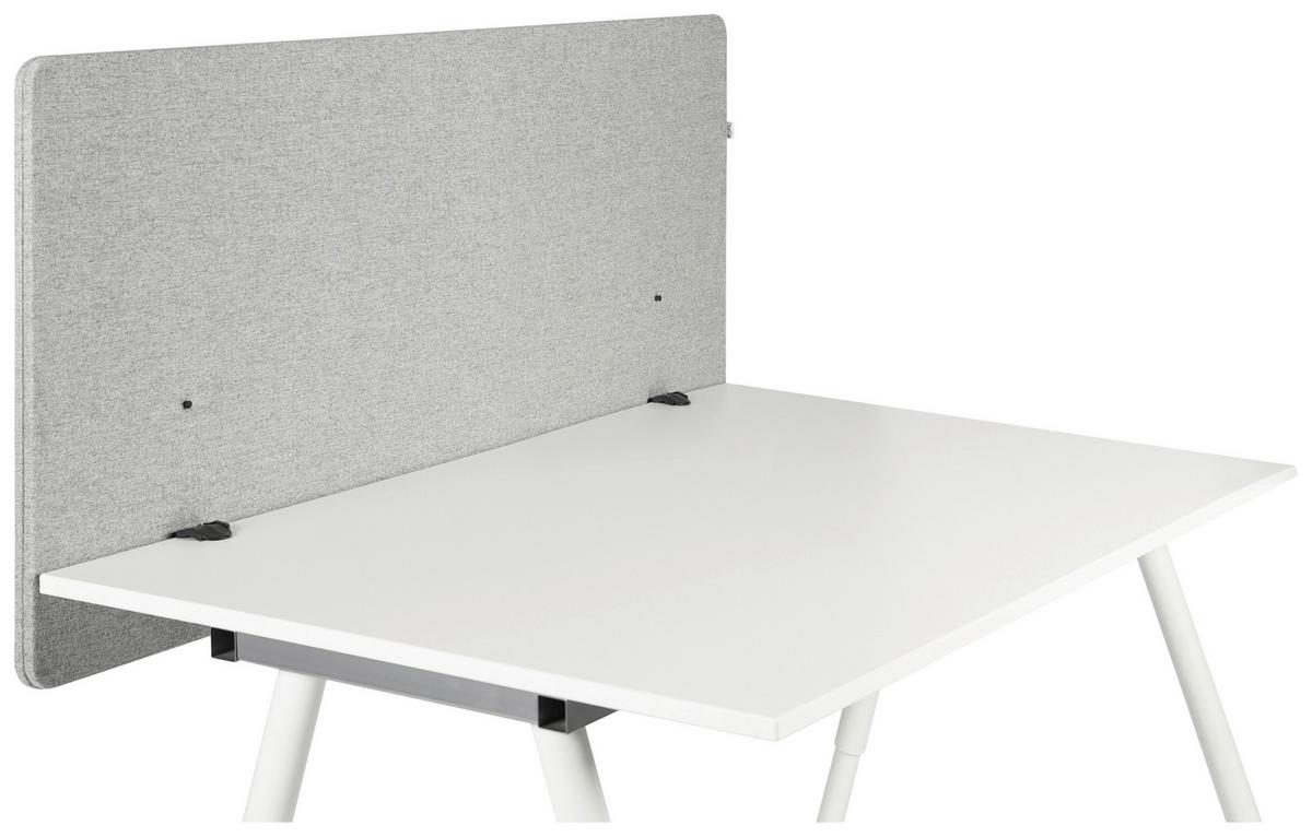 Trennwand Flexmiut D - Hellgrau, Basics, Kunststoff/Textil (120/62/2,5cm) - MID.YOU