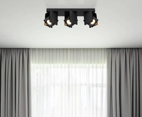 Strahler 57650-3 - Schwarz, Design, Metall (43,4/8,4/15,7cm) - Globo