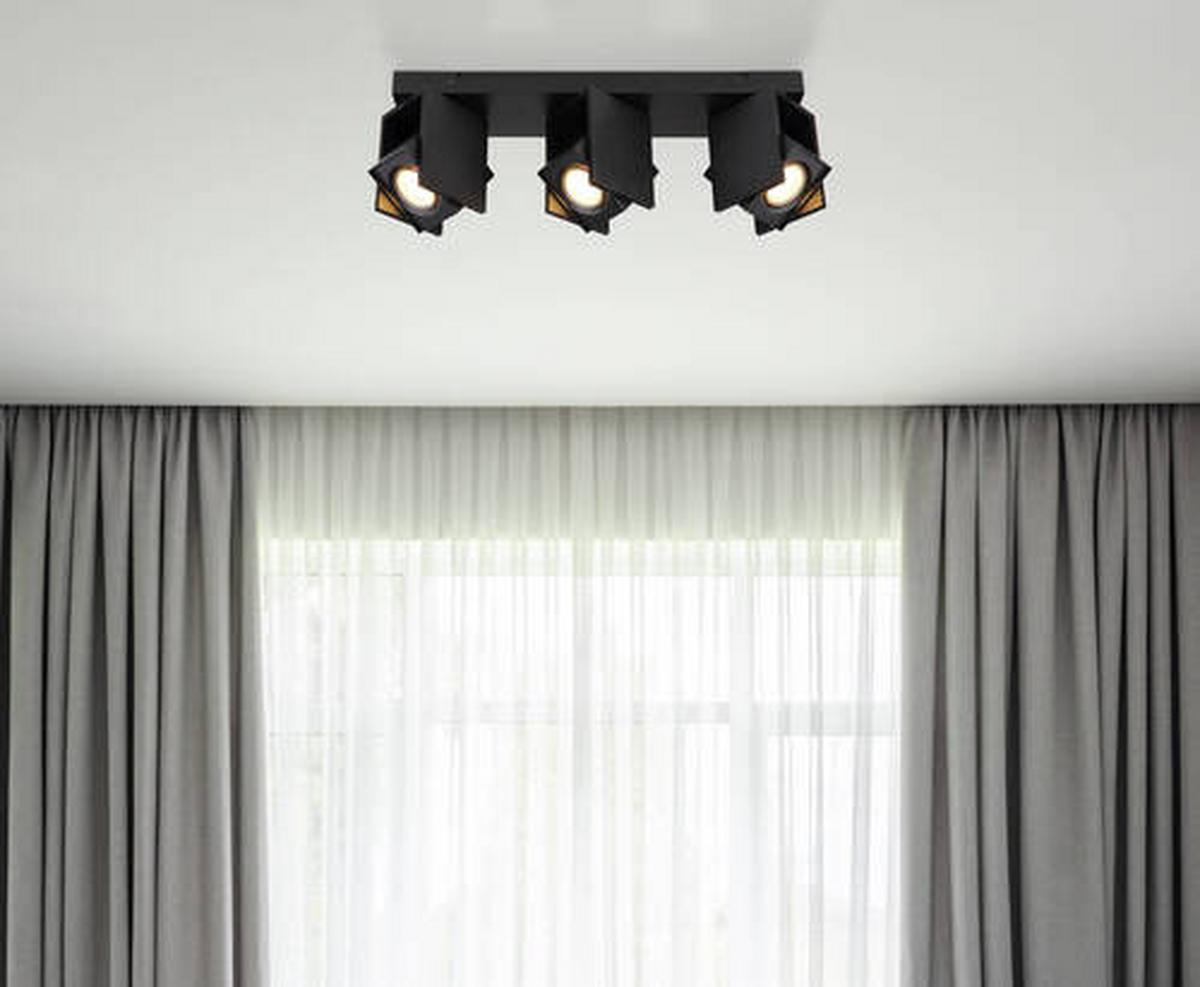 Strahler 57650-3 - Schwarz, Design, Metall (43,4/8,4/15,7cm) - Globo