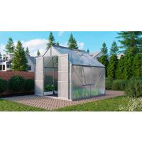 Gewächshausbausatz Meridian 2 6700 6,7 M2 Metall/kunststoff - Alufarben, Basics, Kunststoff/Metall (258/232/231,8cm)