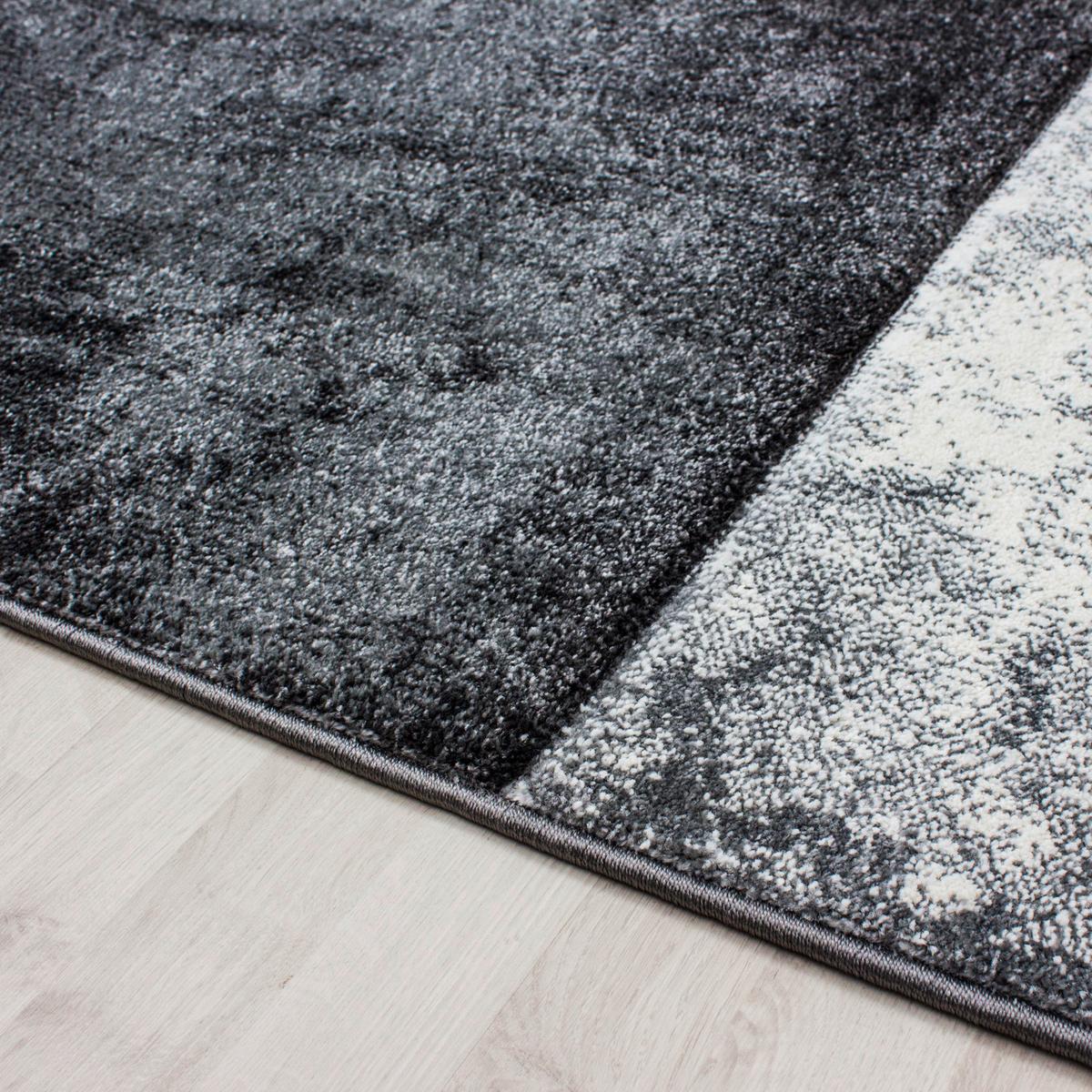 Teppich Läufer Grau Hawaii 80x300 cm - Grau, KONVENTIONELL, Textil (80/300cm)