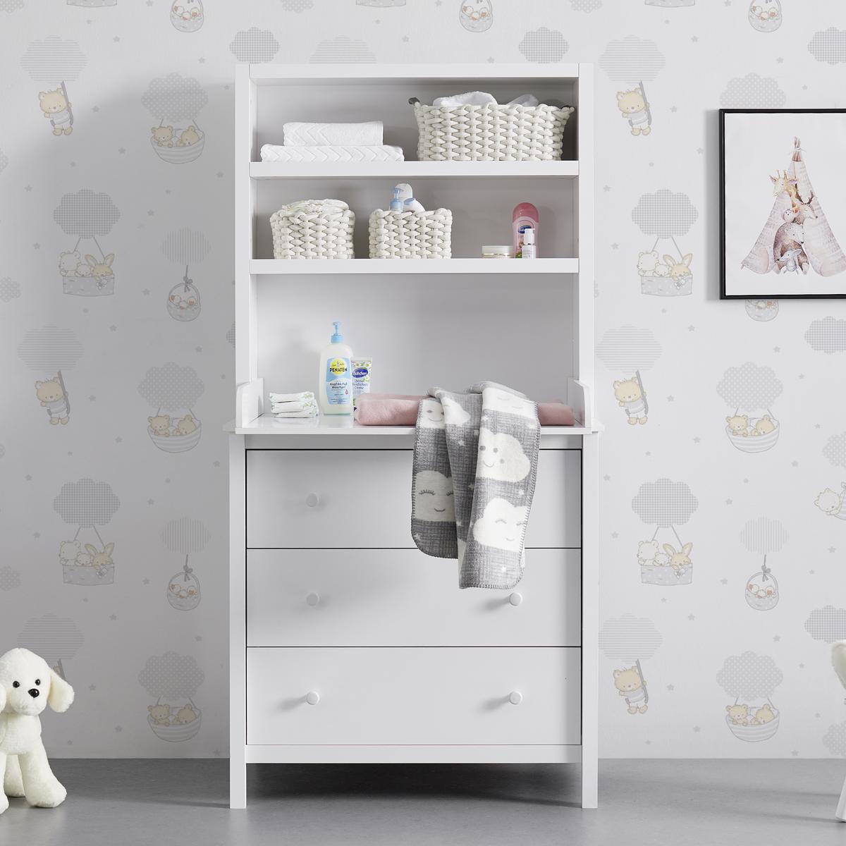 Přebalovací pult MARIA - bílá, Moderní, plast (90/180/70cm) - Bessagi Kids