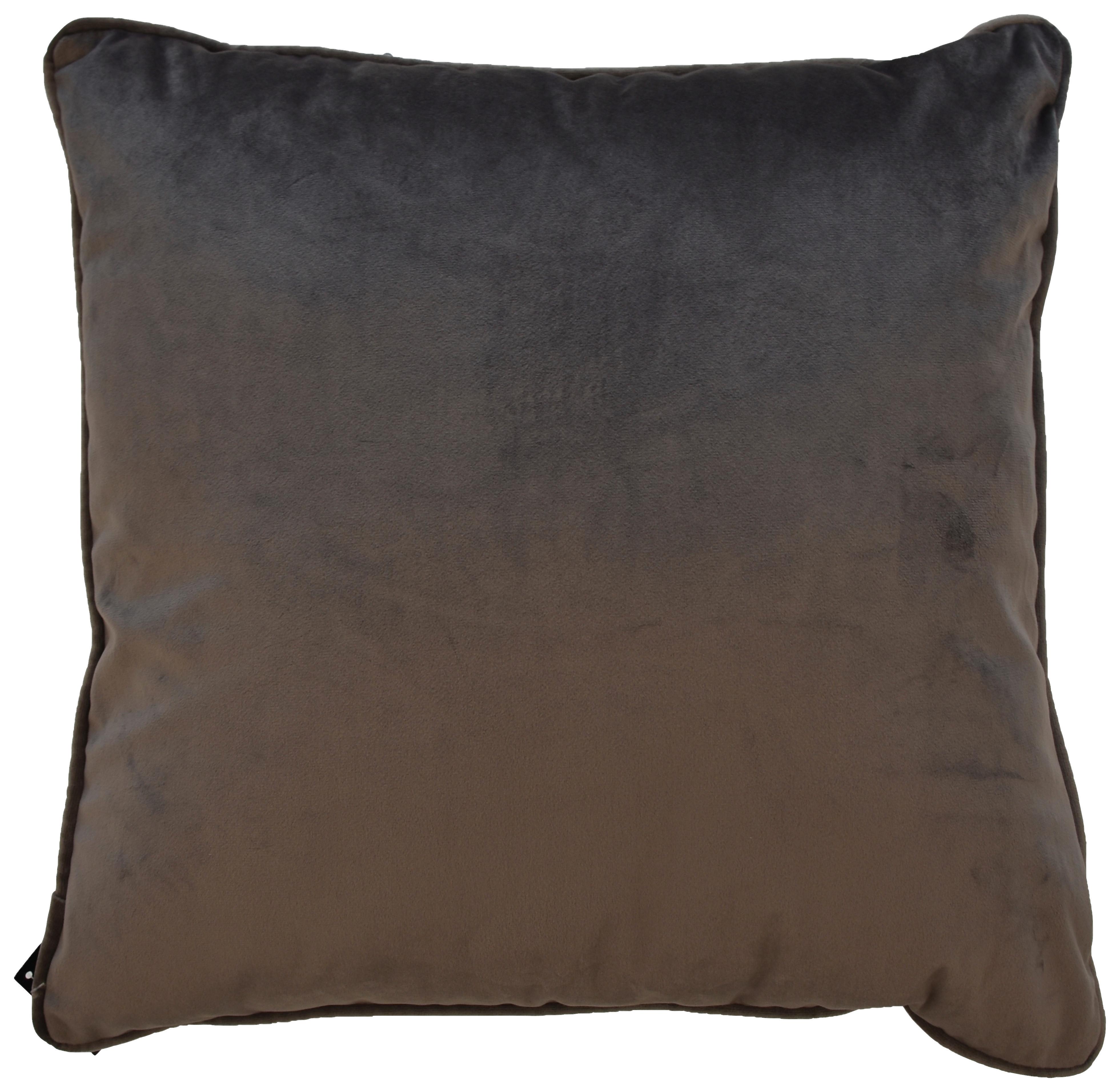 Dekorační polštář Viola, 45/45cm, šedohnědá - šedohnědá, Konvenční, textil (45/45cm) - Premium Living