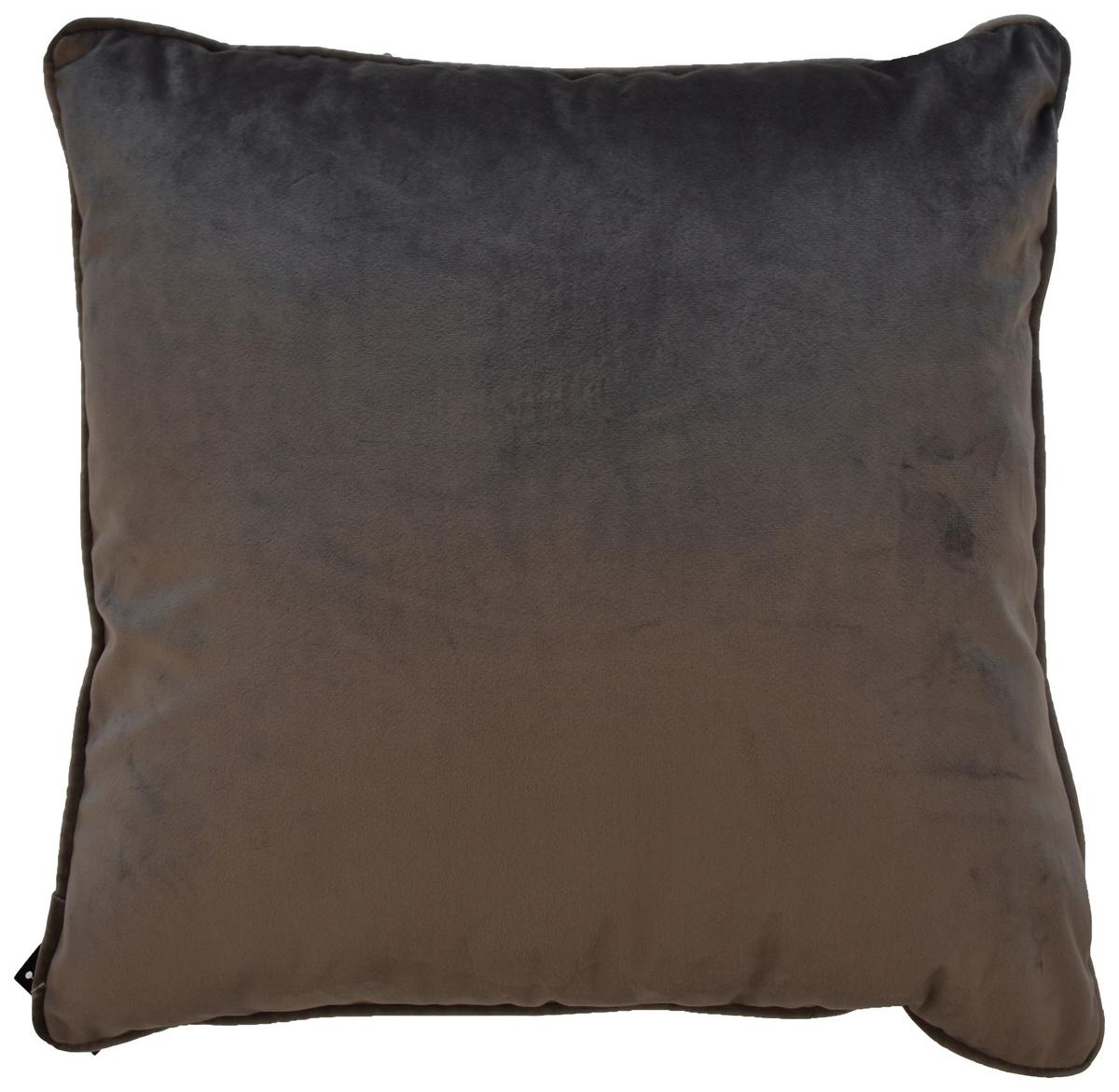 Dekorační polštář Viola, 45/45cm, šedohnědá - šedohnědá, Konvenční, textil (45/45cm) - Premium Living
