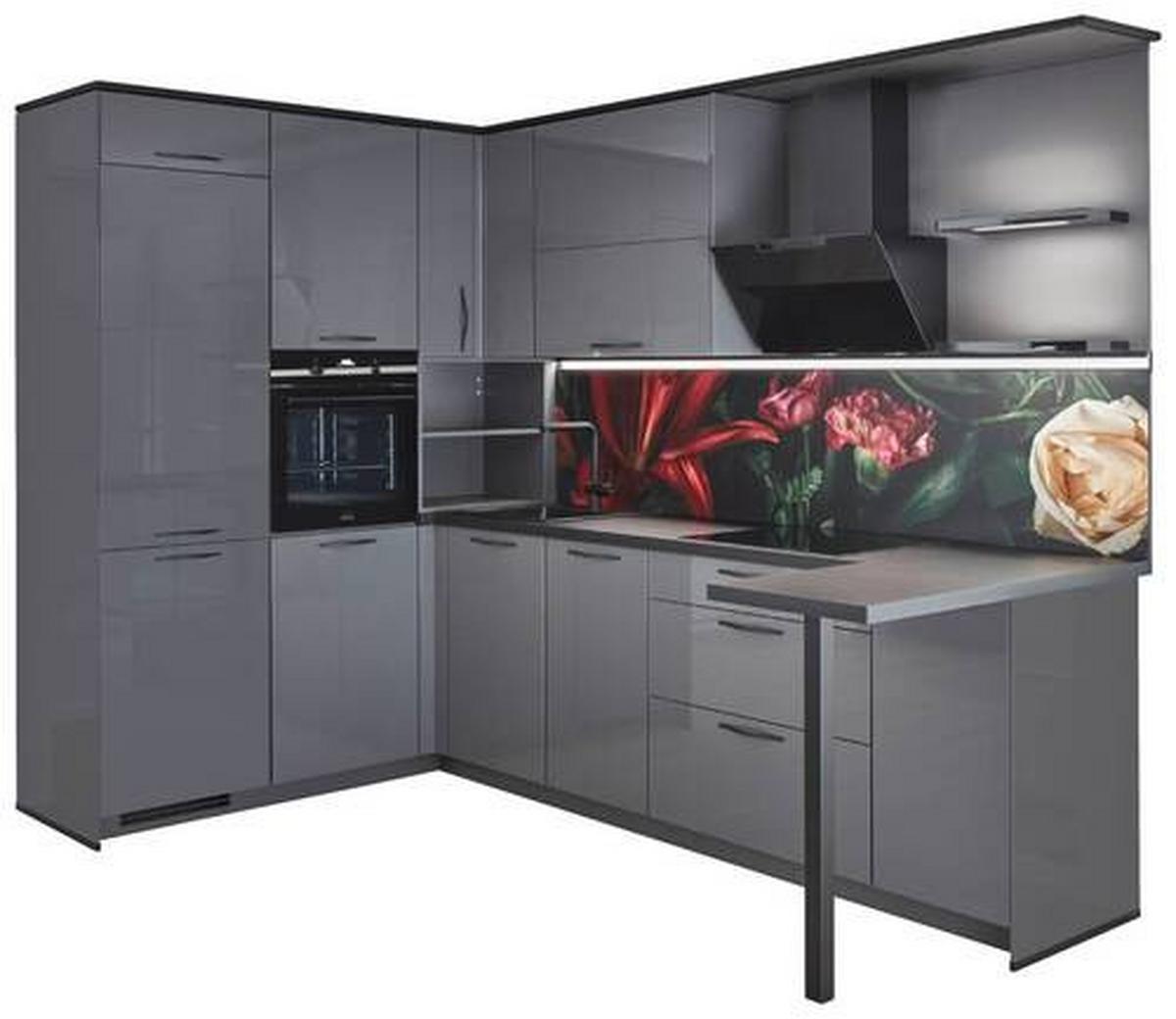 Eckküche Florenz - Basics, Holzwerkstoff (185/286cm) - Vertico