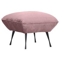 Hocker Lorris - Schwarz/Rosa, KONVENTIONELL, Textil (60/49/53cm) - MID.YOU