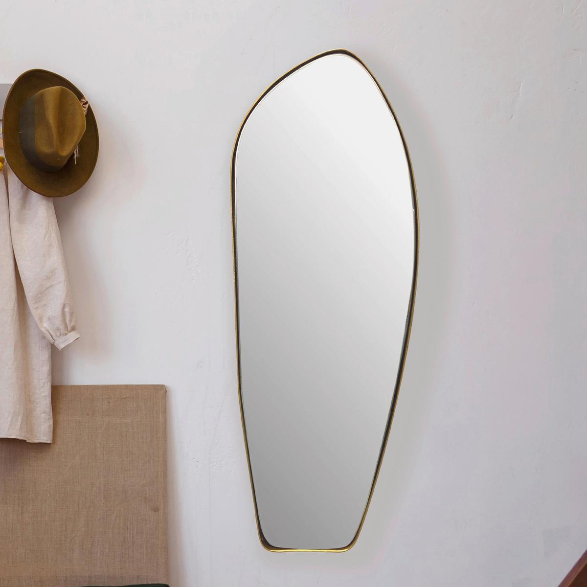 Wandspiegel Goldfarben B: 33 Cm - Goldfarben, Design, Glas/Metall (33/90/2,5cm) - MID.YOU