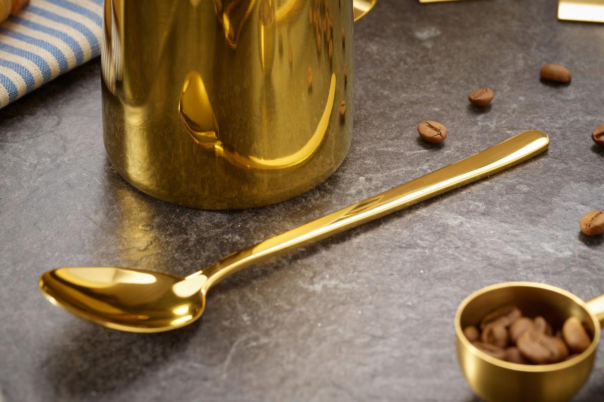 Kaffeeset Cosme - Goldfarben, Basics, Metall - Echtwerk
