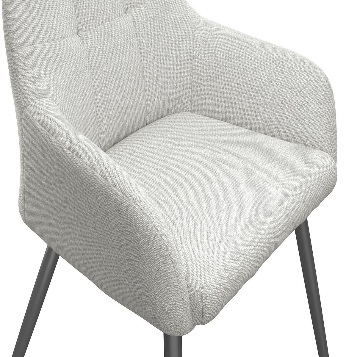 Szék Joe Ii - bézs/fekete, Konventionell, textil/fém (58/86/61cm)