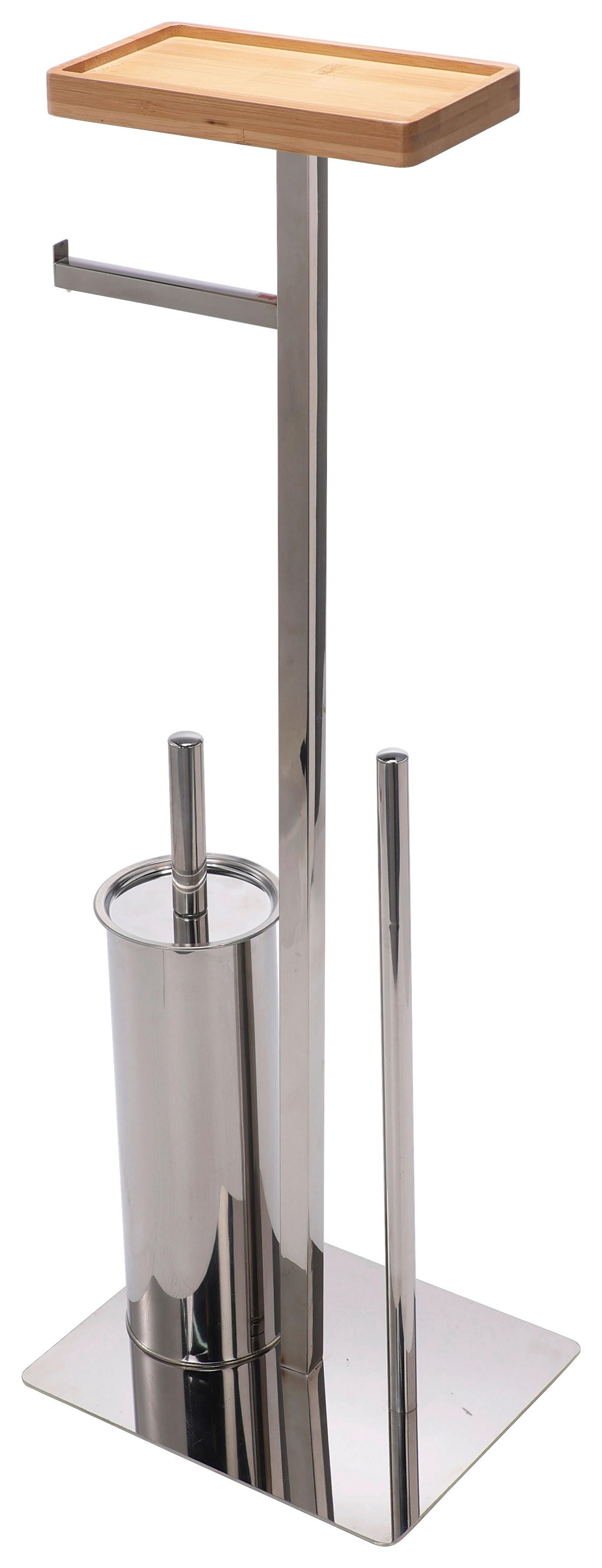 Wc Kefe-szett Pisa 1 B992495 - krómszínű, Konventionell, műanyag/fém (25/72,5/20cm) - Ondega