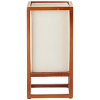 Tischlampe Seaside Weiß/ Naturfarben mit Schnurschalter - Naturfarben/Weiß, Natur, Holz/Textil (25/12,5/12,5cm) - Brilliant