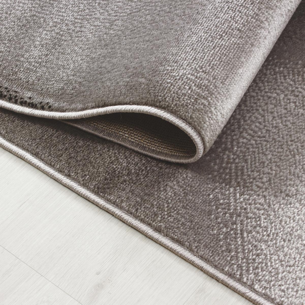 Teppich Läufer Braun/Weiß Plus 80x300 cm - Braun/Weiß, Design, Textil (80/300cm)