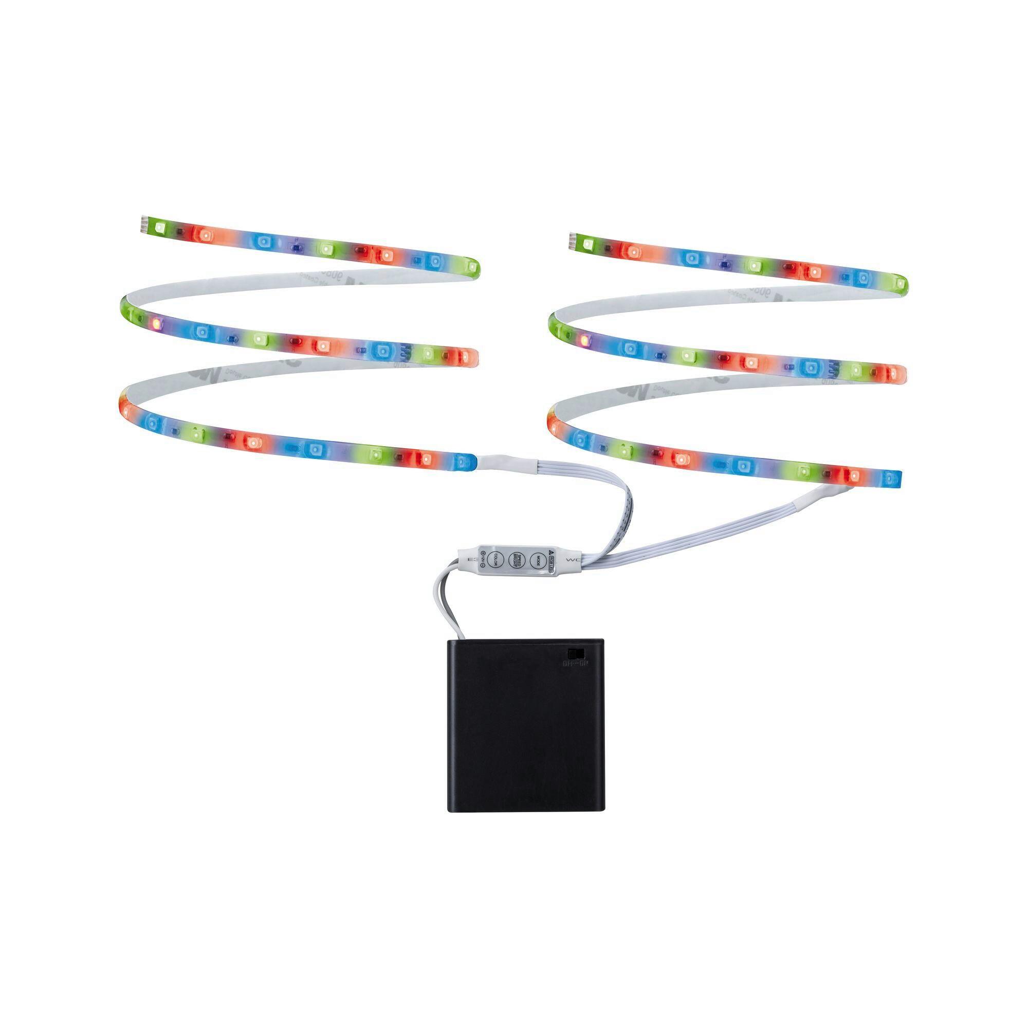 LED-Stripe 2x 80 cm dimmbar mit Farbwechsler - Weiß, Basics, Kunststoff/Metall (2x 80,0cm) - Paulmann