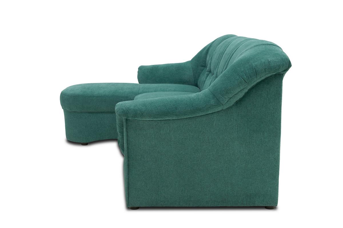 Ecksofa Sarafina Petrol S: 146x232 Cm - Petrol/Schwarz, KONVENTIONELL, Textil (146/232cm) - MID.YOU
