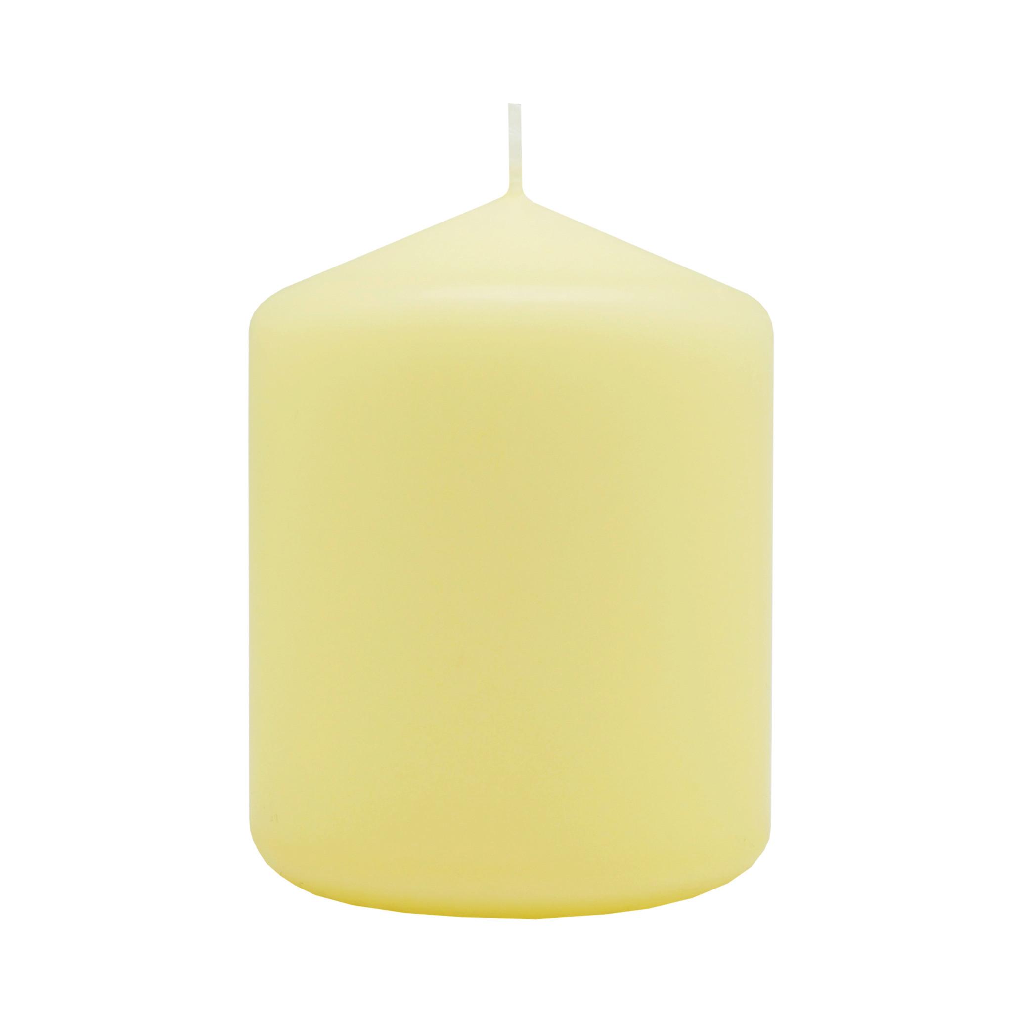 VÁLCOVÁ SVÍČKA LIONA - žlutá, parafín (6,8/9cm) - Mömax
