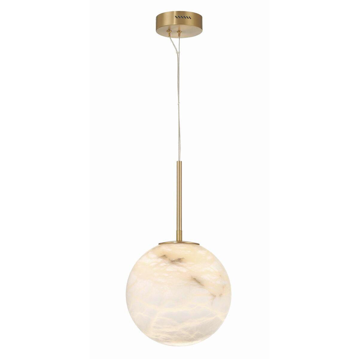 Led Függeszték Qn-Kepler-1p-M-Bg - aranyszínű, Konventionell, üveg/fém (30,4/58cm) - Elstead Lighting